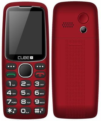 Cube1 S300 Senior, mobil pre seniorov, Dual SIM, veľké tlačidlá, SOS tlačidlo, FM rádio