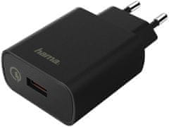 HAMA Rýchla USB nabíjačka Quick Charge 3.0, 19,5 W 178238