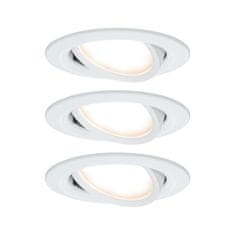 Paulmann Paulmann Vstavané svietidlo LED Nova kruhové 3x6,5W biela mat nastaviteľné 3-krokové-stmievateľné 934.85 P 93485 93485