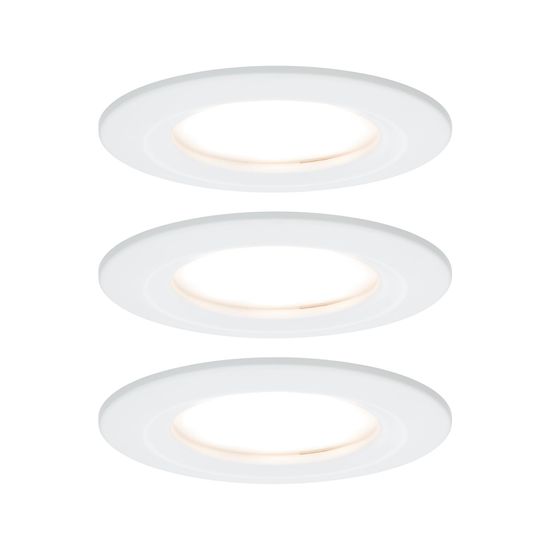 Paulmann Paulmann Vstavané svietidlo LED Nova kruhové 3x6,5W biela mat nevýklopnou 3-krokové-stmievateľné 934.96 P 93496 93496