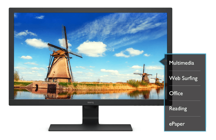 monitor BenQ GL2780 (9H.LJ6LB.QBE) low blue light redukcia modrého svetla ebook režim