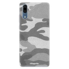 iSaprio Silikónové puzdro - Gray Camuflage 02 pre Huawei P20