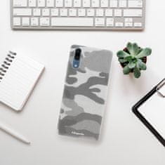 iSaprio Silikónové puzdro - Gray Camuflage 02 pre Huawei P20