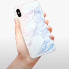 iSaprio Silikónové puzdro - Raibow Marble 10 pre Apple iPhone Xs Max