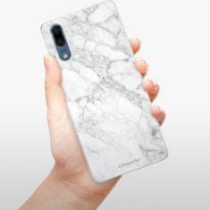 iSaprio Silikónové puzdro - SilverMarble 14 pre Huawei P20