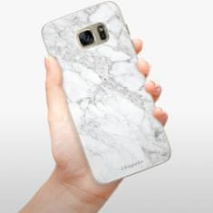 iSaprio Silikónové puzdro - SilverMarble 14 pre Samsung Galaxy S7 Edge