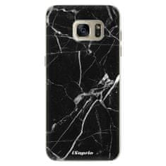 iSaprio Silikónové puzdro - Black Marble 18 pre Samsung Galaxy S7 Edge