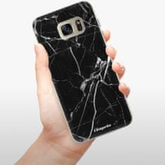 iSaprio Silikónové puzdro - Black Marble 18 pre Samsung Galaxy S7 Edge