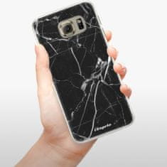 iSaprio Silikónové puzdro - Black Marble 18 pre Samsung Galaxy S6 Edge