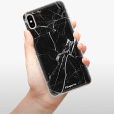 iSaprio Silikónové puzdro - Black Marble 18 pre Apple iPhone Xs Max