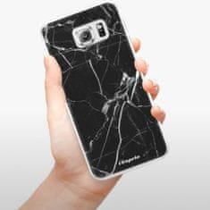 iSaprio Silikónové puzdro - Black Marble 18 pre Samsung Galaxy S6 Edge