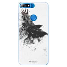 iSaprio Silikónové puzdro - Dark Bird 01 pre Huawei Y7 Prime 2018