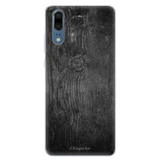 iSaprio Silikónové puzdro - Black Wood 13 pre Huawei P20