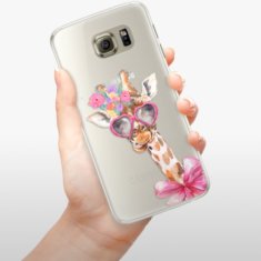 iSaprio Silikónové puzdro - Lady Giraffe pre Samsung Galaxy S6 Edge