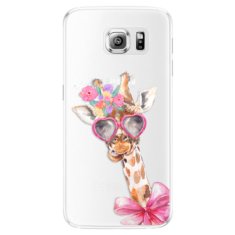 iSaprio Silikónové puzdro - Lady Giraffe pre Samsung Galaxy S6 Edge