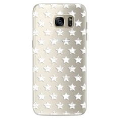 iSaprio Silikónové puzdro - Stars Pattern - white pre Samsung Galaxy S7