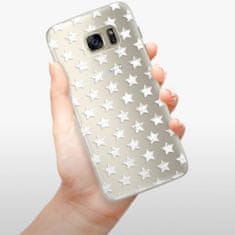 iSaprio Silikónové puzdro - Stars Pattern - white pre Samsung Galaxy S7