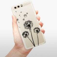 iSaprio Silikónové puzdro - Three Dandelions - black pre Huawei P10