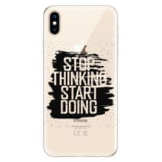 iSaprio Silikónové puzdro - Start Doing - black pre Apple iPhone Xs Max