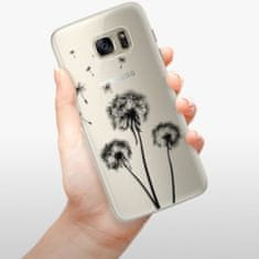 iSaprio Silikónové puzdro - Three Dandelions - black pre Samsung Galaxy S7