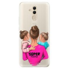 iSaprio Silikónové puzdro - Super Mama - Two Girls pre Huawei Mate 20 lite