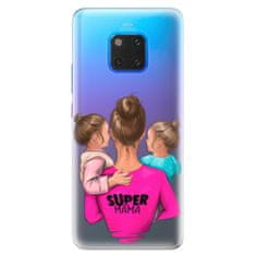 iSaprio Silikónové puzdro - Super Mama - Two Girls pre Huawei Mate 20 Pro