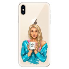 iSaprio Silikónové puzdro - Coffe Now - Blond pre Apple iPhone Xs Max