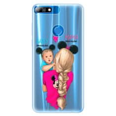 iSaprio Silikónové puzdro - Mama Mouse Blonde and Boy pre Huawei Y7 Prime 2018