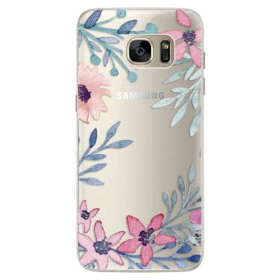 iSaprio Silikónové puzdro - Leaves and Flowers pre Samsung Galaxy S7