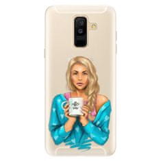 iSaprio Silikónové puzdro - Coffe Now - Blond pre Samsung Galaxy A6 plus