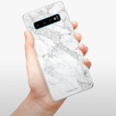 iSaprio Silikónové puzdro - SilverMarble 14 pre SAMSUNG GALAXY S10