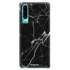 iSaprio Silikónové puzdro - Black Marble 18 pre Huawei P30