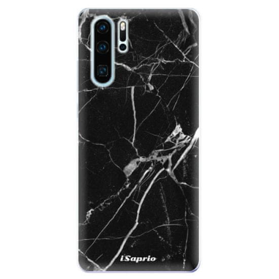 iSaprio Silikónové puzdro - Black Marble 18 pre Huawei P30 Pro