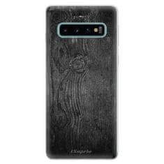 iSaprio Silikónové puzdro - Black Wood 13 pre SAMSUNG GALAXY S10