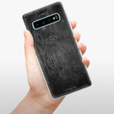 iSaprio Silikónové puzdro - Black Wood 13 pre SAMSUNG GALAXY S10