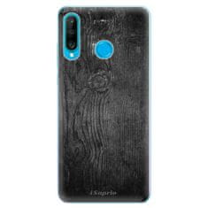 iSaprio Silikónové puzdro - Black Wood 13 pre Huawei P30 Lite