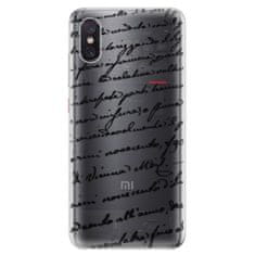 iSaprio Silikónové puzdro - Handwriting 01 - black pre Xiaomi Mi 8 Pro