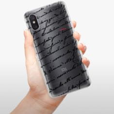 iSaprio Silikónové puzdro - Handwriting 01 - black pre Xiaomi Mi 8 Pro