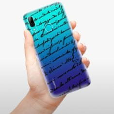 iSaprio Silikónové puzdro - Handwriting 01 - black pre Huawei P Smart 2019