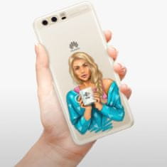 iSaprio Silikónové puzdro - Coffe Now - Blond pre Huawei P10