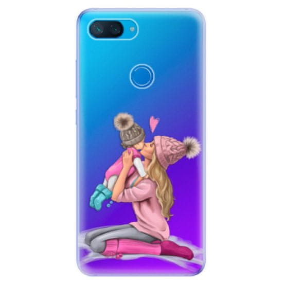 iSaprio Silikónové puzdro - Kissing Mom - Blond and Girl pre Xiaomi Mi 8 Lite