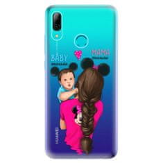 iSaprio Silikónové puzdro - Mama Mouse Brunette and Boy pre Huawei P Smart 2019