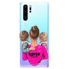 iSaprio Silikónové puzdro - Super Mama - Two Boys pre Huawei P30 Pro