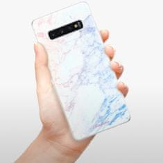 iSaprio Silikónové puzdro - Raibow Marble 10 pre SAMSUNG GALAXY S10 PLUS