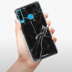 iSaprio Silikónové puzdro - Black Marble 18 pre Huawei P30 Lite