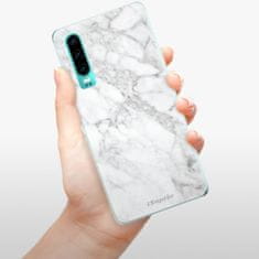 iSaprio Silikónové puzdro - SilverMarble 14 pre Huawei P30