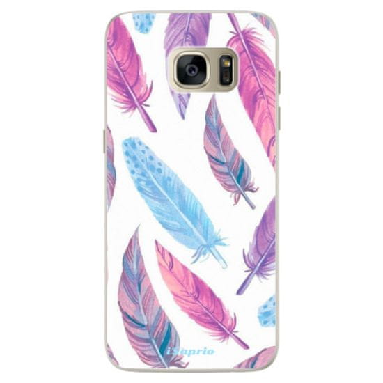 iSaprio Silikónové puzdro - Feather Pattern 10 pre Samsung Galaxy S7