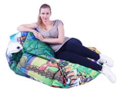 Beanbag dizajnový sedací vak 189x140 africa 2