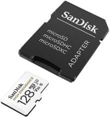 SanDisk Micro SDXC High Endurance 128GB 100MB/s UHS-I U3 + SD adaptér (SDSQQNR-128G-GN6IA)