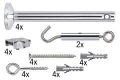 Paulmann Paulmann Lankový systém Light Easy montážny upínacie set 4ks 165mm chróm kov 178.34 P 17834 17834